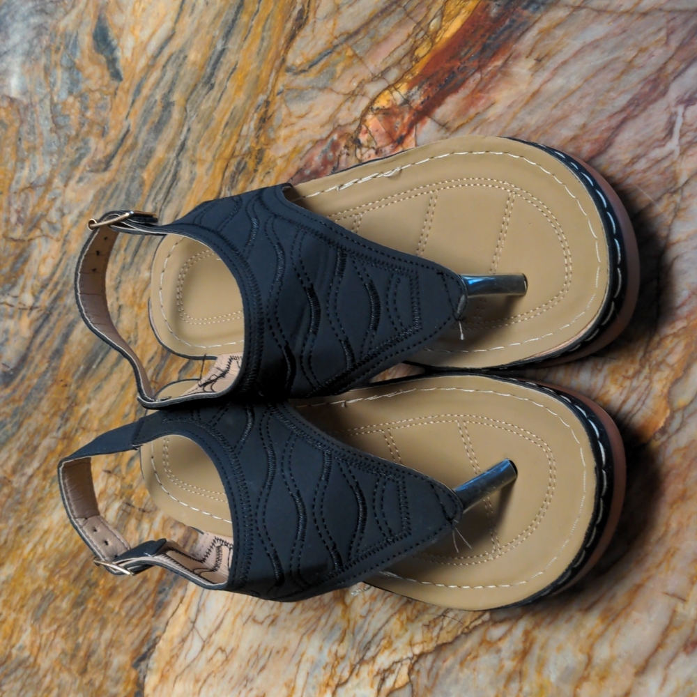 Black Sandals - Size 40